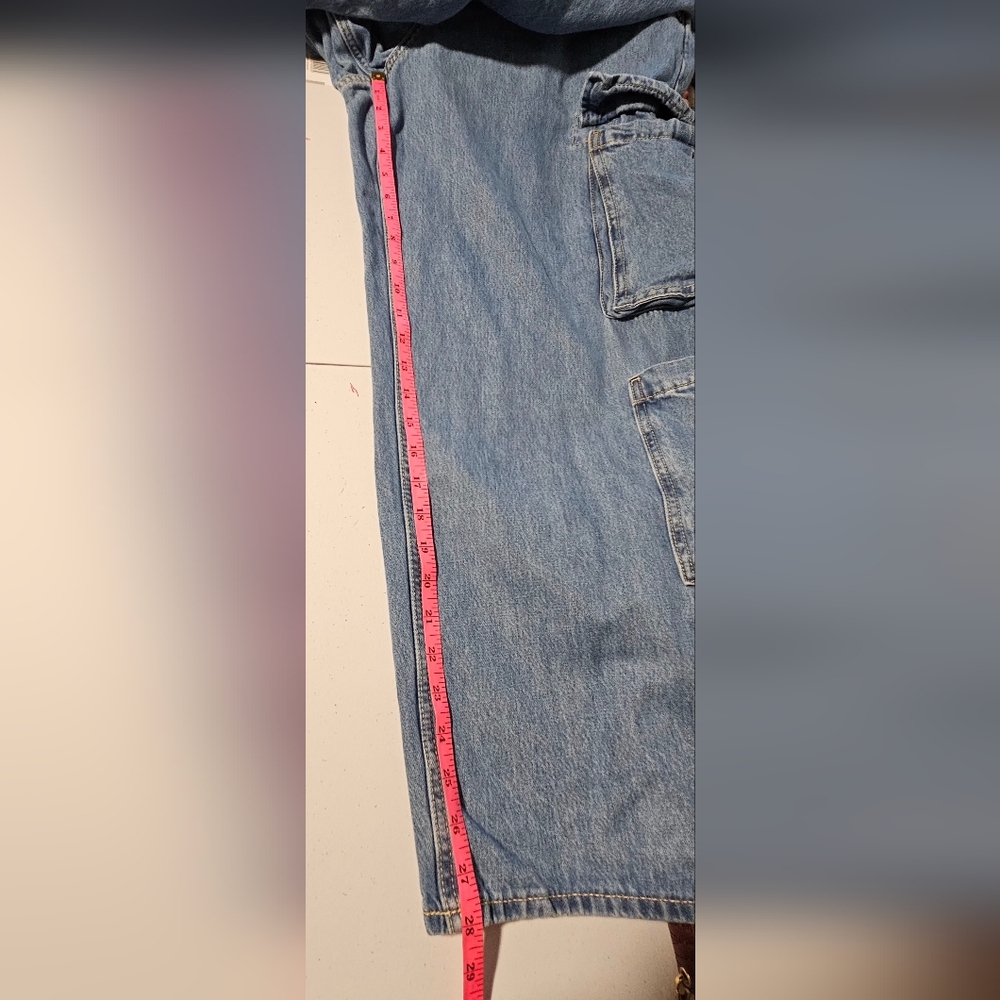 Old Navy Blue Flare Wide Leg Jeans - Picture 8 of 11